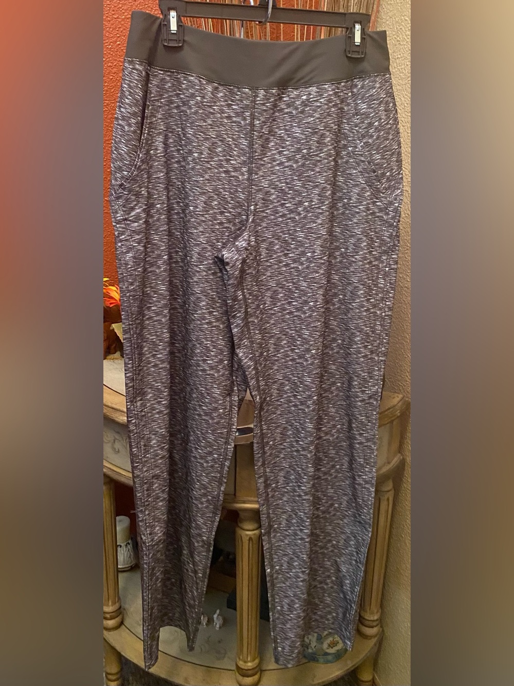 Lands' End - NEW - Women's Taupe Space-Dye Everyday Active Pant